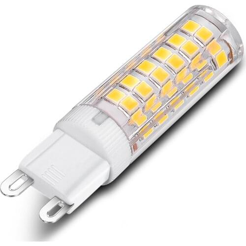 6pcs G9 LED Bulb 220V 5W LED Lampara 230V 240V 360 Beam Angle 2835 SMD 75LED LED G9 Corn Light Replace 40W 50W Halogen Spotlight