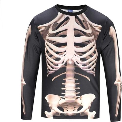 Free shipping causal 3D tops Skeleton pattern shirt Hot 3D T-shirt Animal 3D T-shirt cat pattern shirt for daily wear