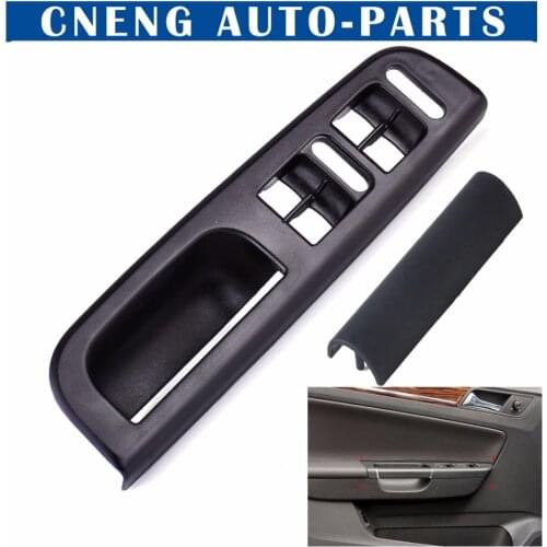 DWCX 3B1867171E Black Window Switch Control Panel Bezel + Door Handle Trim Fit for VW Volkswagen Passat B5 Golf Jetta Bora MK4