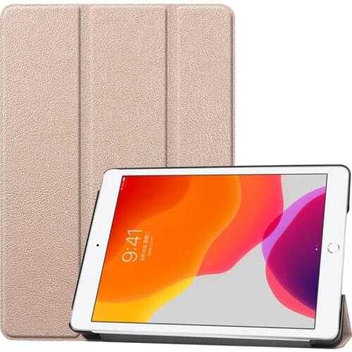 Business Case For iPad 10.2 2019 10.2 inch Folding PU Leather Flip Stand cover Protective Shell Funda