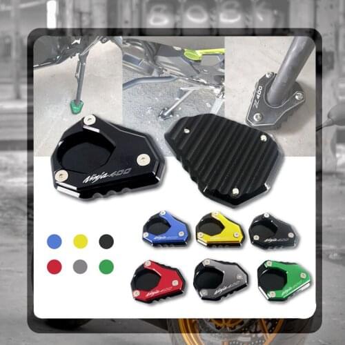 For KAWASAKI NINJA 400 Z400 NINJA400 2018 2019 2020 Motorcycle Kickstand Foot Side Stand Extension Pad Support Plate Enlarge