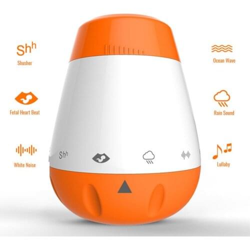 Smart Music White Noise Voice Sensor Rechargeable Baby Infants Therapy Sound Machine Sleep Soother Portable