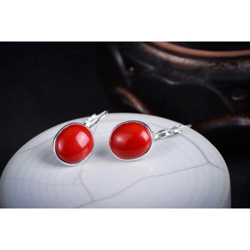 Luxury Girls New Earring Green 925 sterling jewelry gem earrings, just handmade for women jewelry