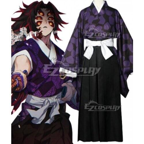 Kokushibou Kokushibo Tsugikuni Michikatsu Uniform Kimono Suit Adult Halloween Party Kimono Outfit Christmas Cosplay Costume E001