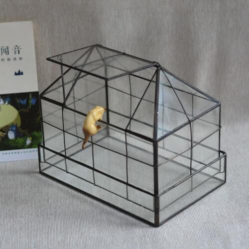 Creative Combination Micro Landscape Fleshy Glass Flower Room Glass Box Art Bonsai Glass Vase Flower Pot