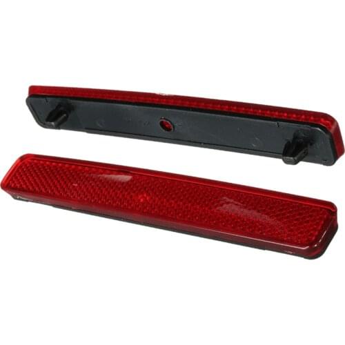 Reflective Strips Red Rear Left & Right Bumper Reflector Tail Light Bars Brake Parking Warning For VW Volkswagen Transporter T5