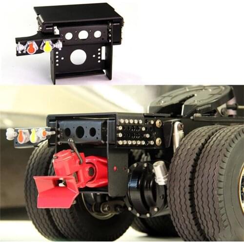 Metal Heavy Duty Tractor Rear Beam for 1/14 Tamiya Scania Man Volvo Benz RC Truck Trainer Upgrade Accessories Parts