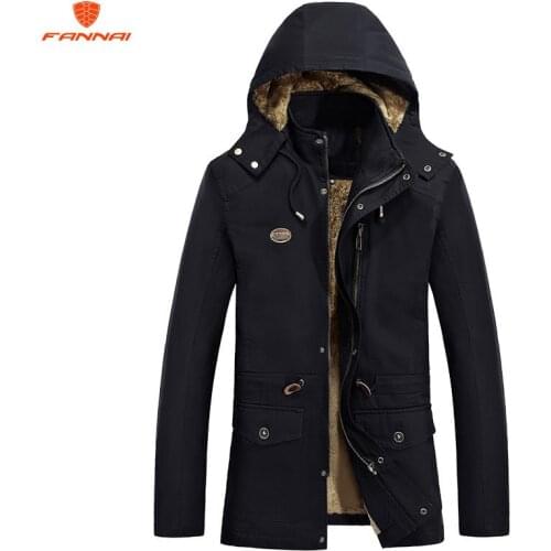 Men Winter Jacket 2018 New Fashion Warm Wool Liner Man Jacket and Coat Windproof Male Parkas coat winter jacket for men