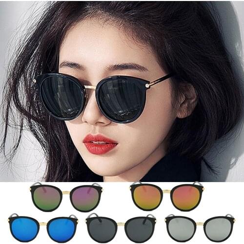 New Top European And American Fashion Models Flexible Big Frame Round Sunglasses Womans Lens Brand Designer Retro Glasses UV400