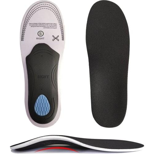 High Quality Arch Correction Insoles Shoes Pad Flat Foot Orthopedic Insoles Arch Support Men Women Sports Shoes Pad Inserts Eva