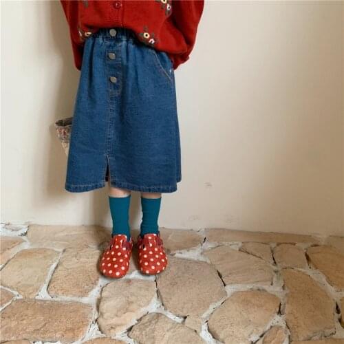 Girls Autum Skirt Newly Baby Girls Clothes Denim Skirt For Girl