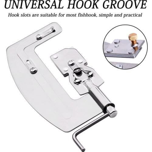 Semi Automatic Fishing Hooks Line Tier Machine Portable Stainless Steel Fish Hook Line Knotter Tying Binding Fishing Accessories