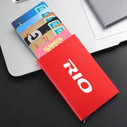 Anti-theft Credit Card Package Smart Thin ID Card Package Automatically Solid Metal Bank Card For KIA RIO 3 4 2017-2019