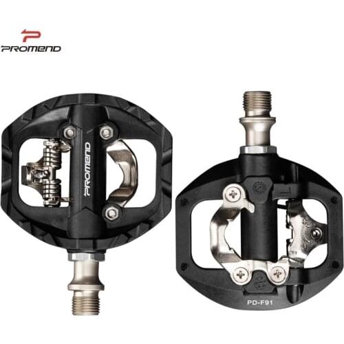 Promend Mountain Bike Pedals, DU + Black Nylon Bicycle Pedals Parts, MTB XC, SPD, Novelty