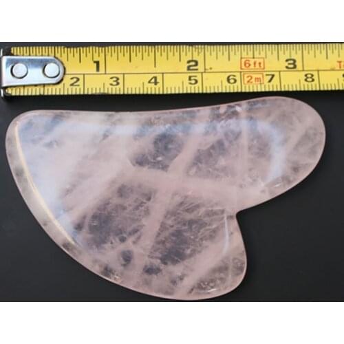 Pink Crystal massager Massage pink quartz beauty Guasha Board pink crystal massage