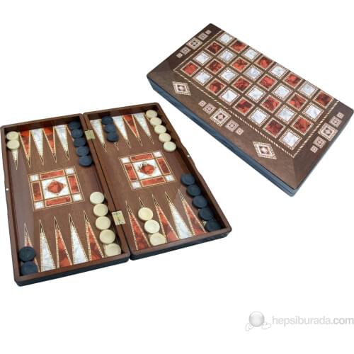 SERESSTORE Star Polyester Pearl Backgammon (Medium) -board game-undefined-portable foldable table-playful