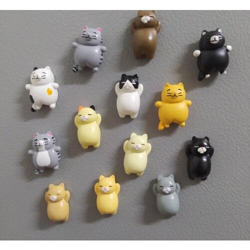 Cute Pet Cat Shape Refrigerator Magnet Sticker, Home Decoration Gift