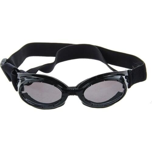 Black Framed Pet Puppy Dog UV Protection Doggles Goggles Sunglasses Eyewear