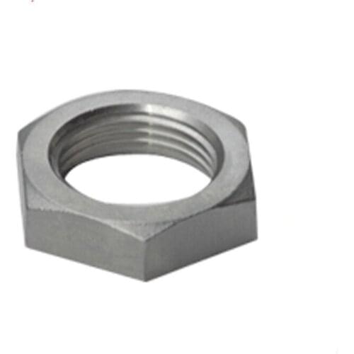 BSPT 1" DN25 Stainless Steel SS304 Lock Nut O-Ring Groove Hexagon Locking Nuts Pipe Fittings