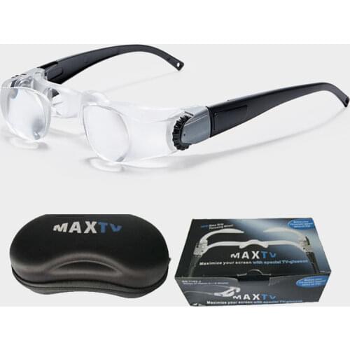3Dpt MaxTV Binocular Glasses Magnifying Glasses Folding TV Screen Magnifier for Presbyopia People Loupe