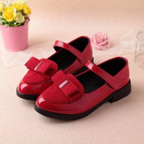 Spring children party shoes girl Korean version leather shoes low cut girls footwear butterfly princess shoes baby shoes LT1104