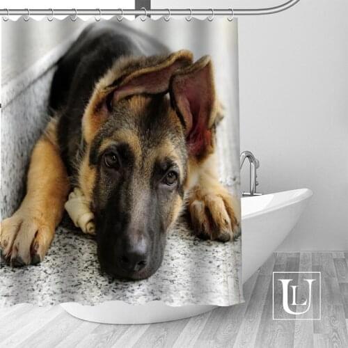 Custom German Shepherds Dog Shower Curtain MORE SIZE Waterproof Fabric Shower Curtain for Bathroom Decor Dropshipping