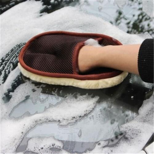 1 Pcs Car Styling Wool Soft Car Wash Cleaning Glove Cleaning Brush Motorcycle Washer Care Products Car Accessories