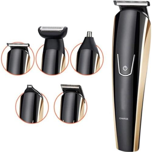 5 in 1 man grooming kit rechargeable beard trimmer nose&ear trimmer eyebrow trimmer electric shaver Mustache Trimmer Body Groome