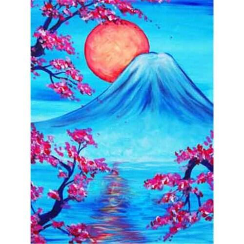 Full Square Diamond Embroidery Moon Tree Cross Stitch Kit Handicraft Diamond Painting Scenic Home Decoration