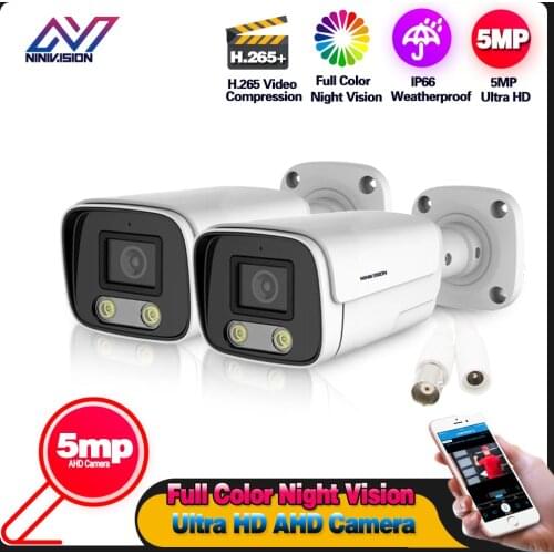 HD Full Color Night Vision 5MP AHD Analog High Resolution IR Cameras Outdoor Waterproof Motion Detection AHD CCTV Camera Onvif