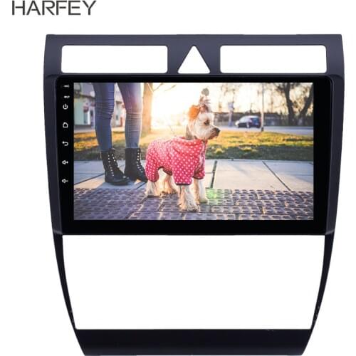 Harfey 2din 9 inch Android 8.1GPS Navigation car Radio for Audi A6 S6 RS6 1997-2004 WIFI HD Touchscreen AUX USB support Carplay