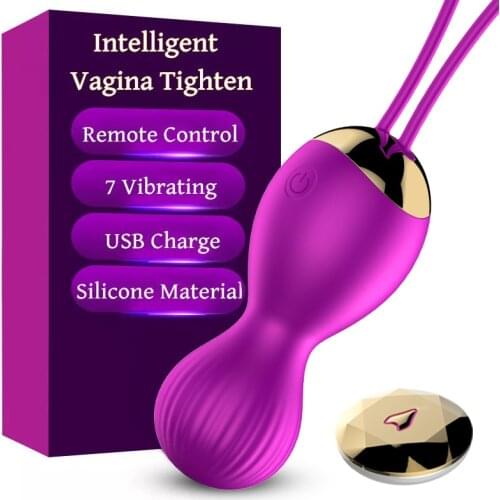 Wireless Remote Kegel Balls G Spot Vibrating Vaginal Tighten Ball Vaginal Exercise Trainer Vibrator Egg Sex Toys for Women