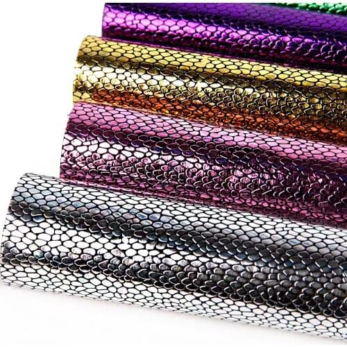 David accessories 20*33cm snake synthetic leather PU Artificial Leather,DIY Sewing Fabric Garment Bags shoes,1Yc2768