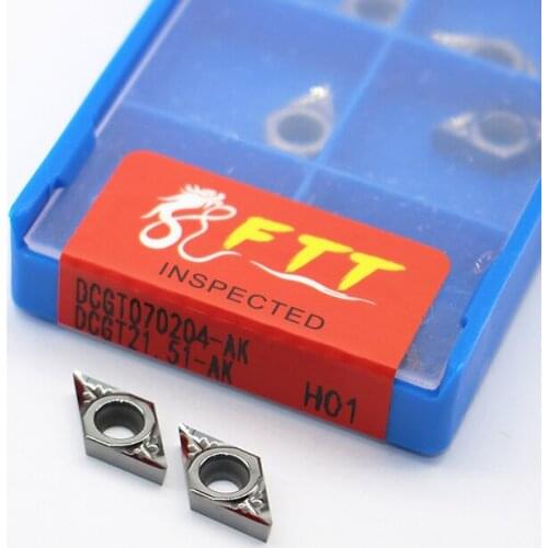 DCGT070204 AK H01 Cermet Grade External Turning Tools Carbide insert Lathe cutter Tool Tokarnyy turning insert
