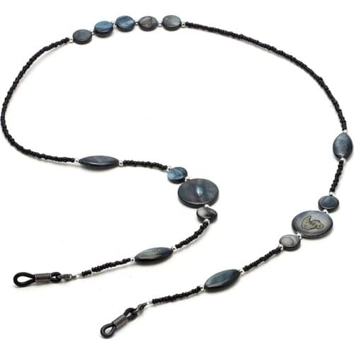 Glasses decoration chain black shell glasses chain