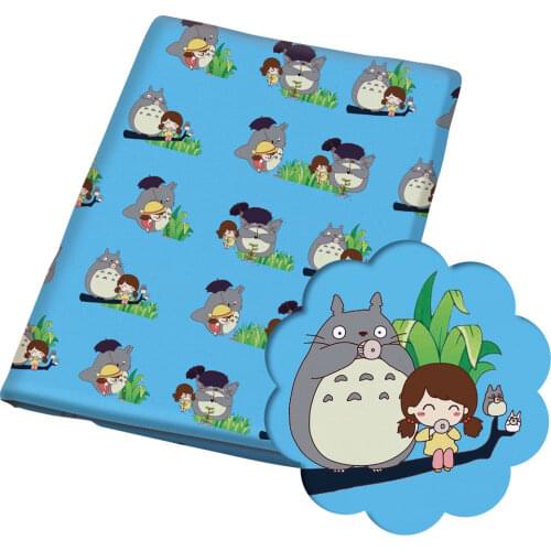 Diy 50*140CM flower pattern Polyester cotton Fabric Patchwor Printed for Tissue Kids Home Textile for Sewing Doll Dress Curtain