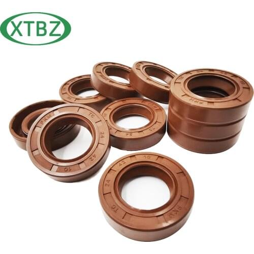 FKM Oil Seal Rotary Shaft TC-16*24/25/26/27/28/29/30/32/35/40*4/5/7/8/10/12 Double Lip Tc oil seals High temperature resistance