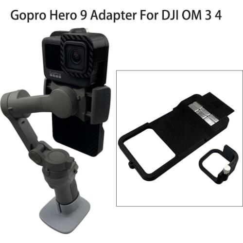 Gopro Hero 9 Black Phone Clamp Extension Adapter Holder Bracket For DJI OSMO Mobile 4/3 Gimabl Gopro 9 Accessories