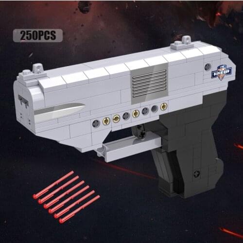 Military Weapons Series Pistol Gun Model Bricks Building Blocks Toys for Children Boys Kids Gifts 250Pcs
