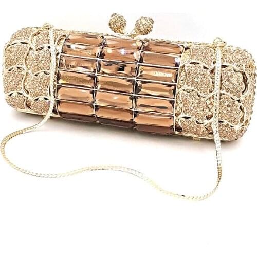 Fashion ladies Bridal wedding party purse women evening party handbag diamonds luxury long clutches elegant crystal purse