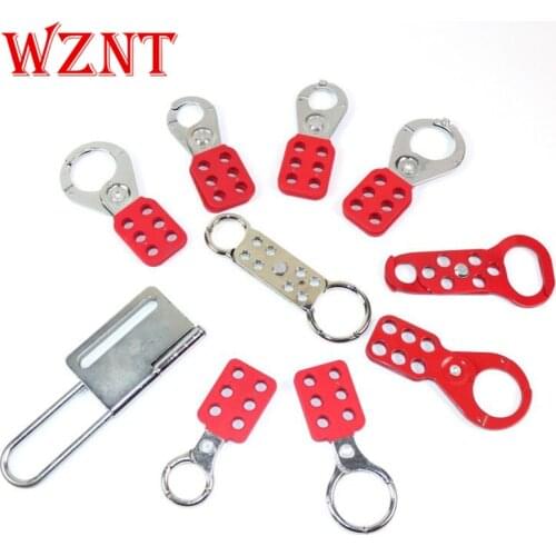 Multi Type 6 Holes Nylon Steel Aluminum Safety Lockout Hasp Tagout Loto Energy Isolation Lock