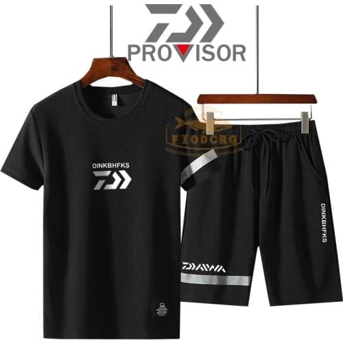 DAIWA Fishing Clothes Outdoor Quick-dryi Fishing Shorts Fishing Short Sleeve Shirt Ice Silk Summer Short Sleeve Fishing Suit