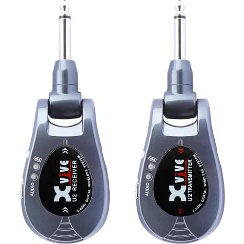Rechargeable 2.4 GHz Wireless Guitar Transmitter Receiver System - Digital Guitar Transmitter Receiver