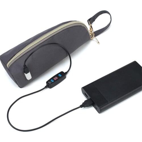 Portable USB Baby Bottle Warmer Travel Milk Warmer Infant Feeding Bottle Thermostat Food Warm Cover Outdoor Insulation Heater