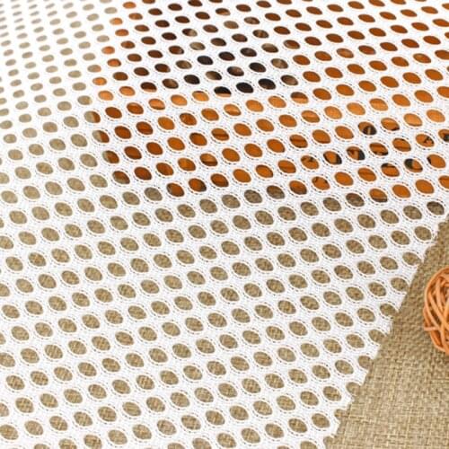 Durable Mesh Fabric For DIY Washing Machine Net Bags Home Textiles Needlwork Tissus Polyester White Mesh Fabrics 100X150cm