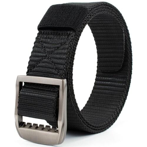 New Quick Drying Nylon Belt Men Women Fashion Canvas Alloy Buckle Belts Male Brand Design Outdoor Waistband 2021