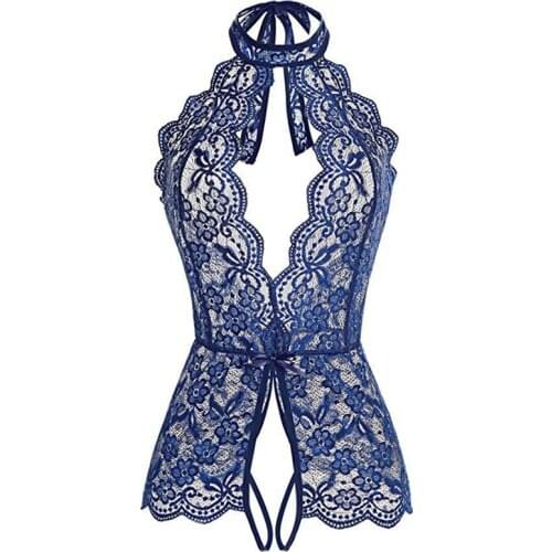 2020 New Arrival Mesh Perspective Bodysuits For Women Exotic Bodysuit Sexy Lingerie Lace Floral Sleepwear