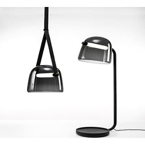 Modern ceiling hanging lighting smoky glass led pendant light suspension lamp restaurant decoration coffee shop living room lamp