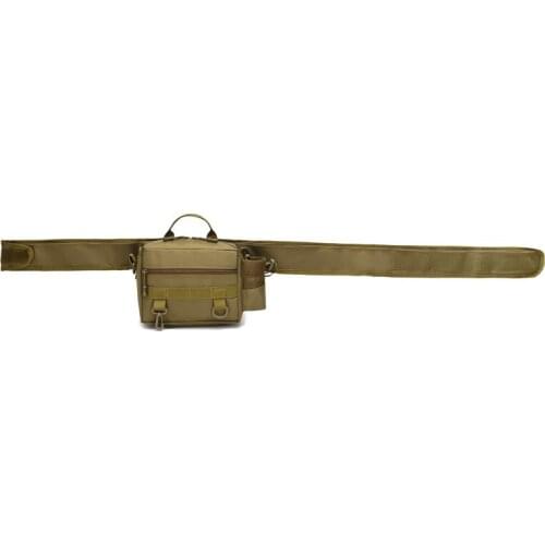 Unisex Messenger Bag Multifunctional Luya Pocket Waterproof Outdoor Sports Fans Camouflage Tactical Pole Bag