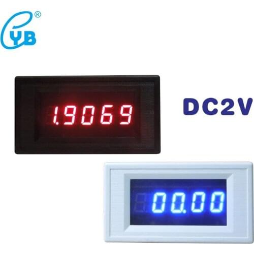 LED Digital Voltage Meter DC 2V Power Supply DC 5V 4 1/2 Mini DC Voltmeter Car Blue Color Digits 4.5 Volt Panel Meter Tester